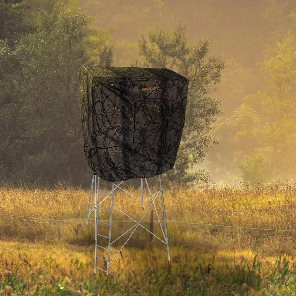 7' Tall Quad Pod Hunting Blind with 4 Zippered Windows -