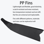 Professional Scuba Diving Long Fins Lightweight Flippers Water Sports Beach Shoes Snorkeling FreeDiving Spearfishing Hunting