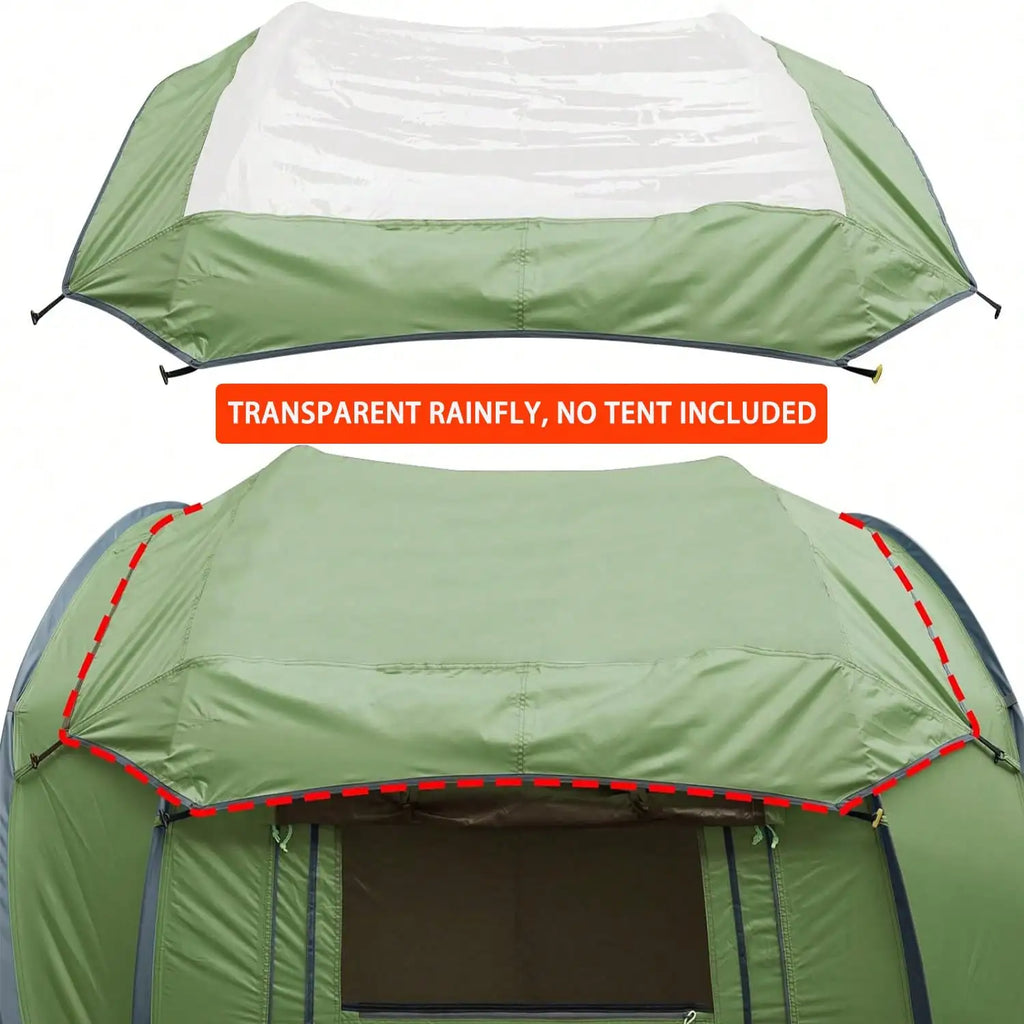 4 Person Pop Up   Instant Family Tents With Skylight & Removable Rainfly,