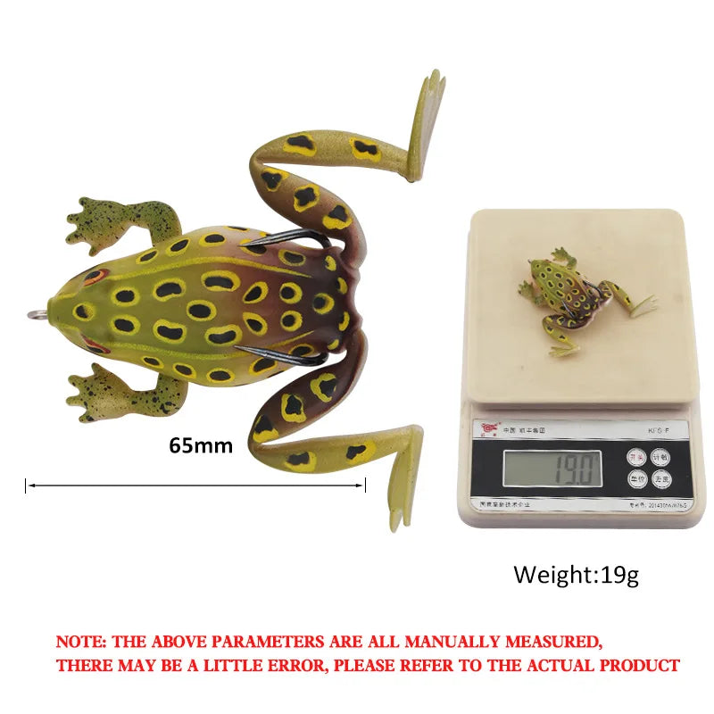 Soft Frog Bait Artificial Realistic Fake Bait Fishing Accessories