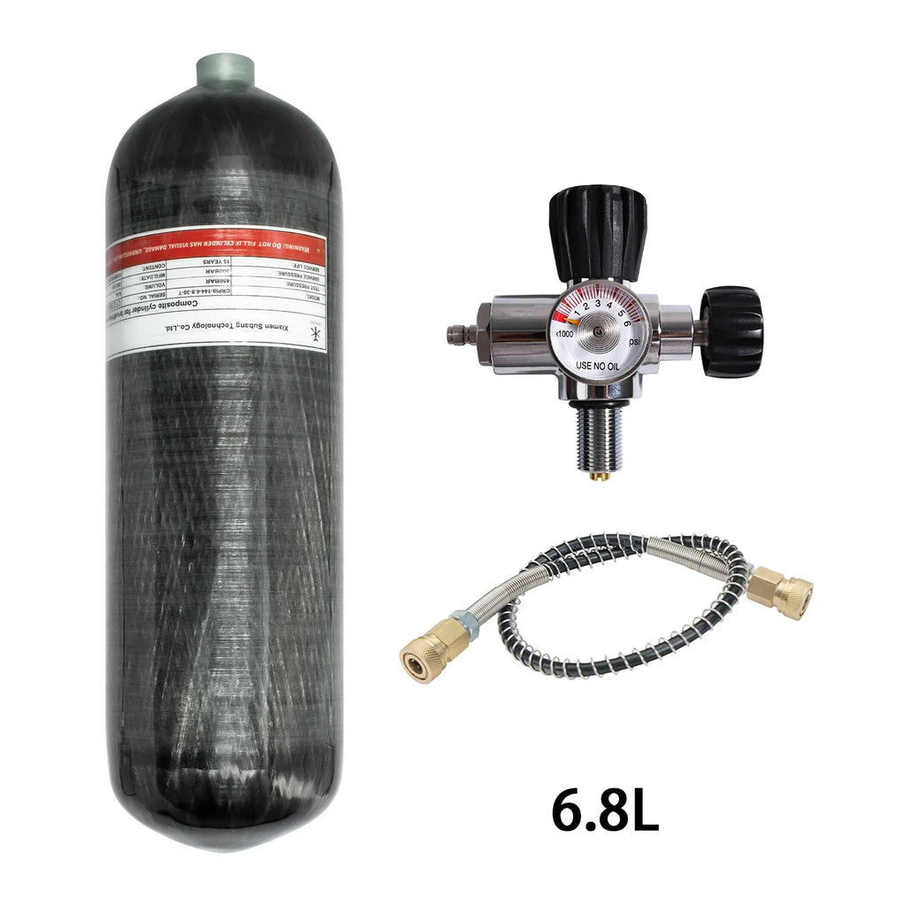 4500Psi 300Bar 6.8L Carbon Fiber Cylinder High Pressure Air Tank
