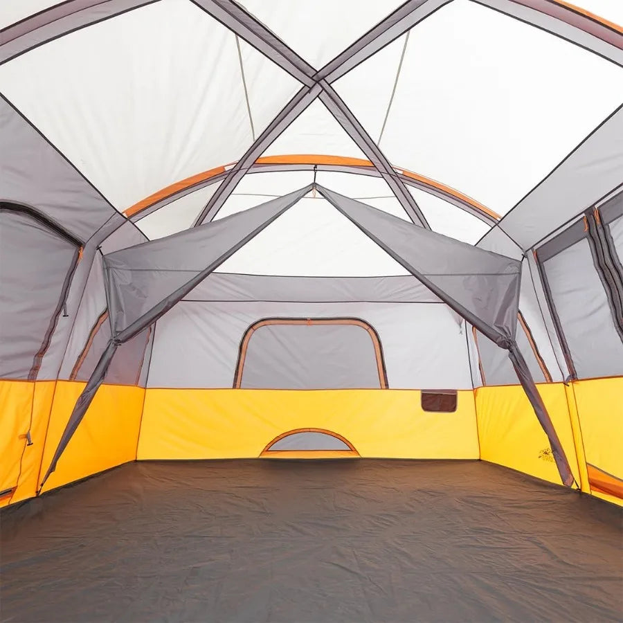 Large Multi Room Cabin Tent for Family Camping: Suitable for 10 to 12 People