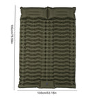 Camping Mat with Pillow Portable Sleeping Pad Built-in Foot Pump