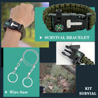 Ultimate Survival Gear Kit, 20-in-1 Emergency Survival gear for camping