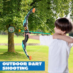 Kids Bow and Arrow Set LED Light Up Archery Toy With 9 Suction Cup Arrows