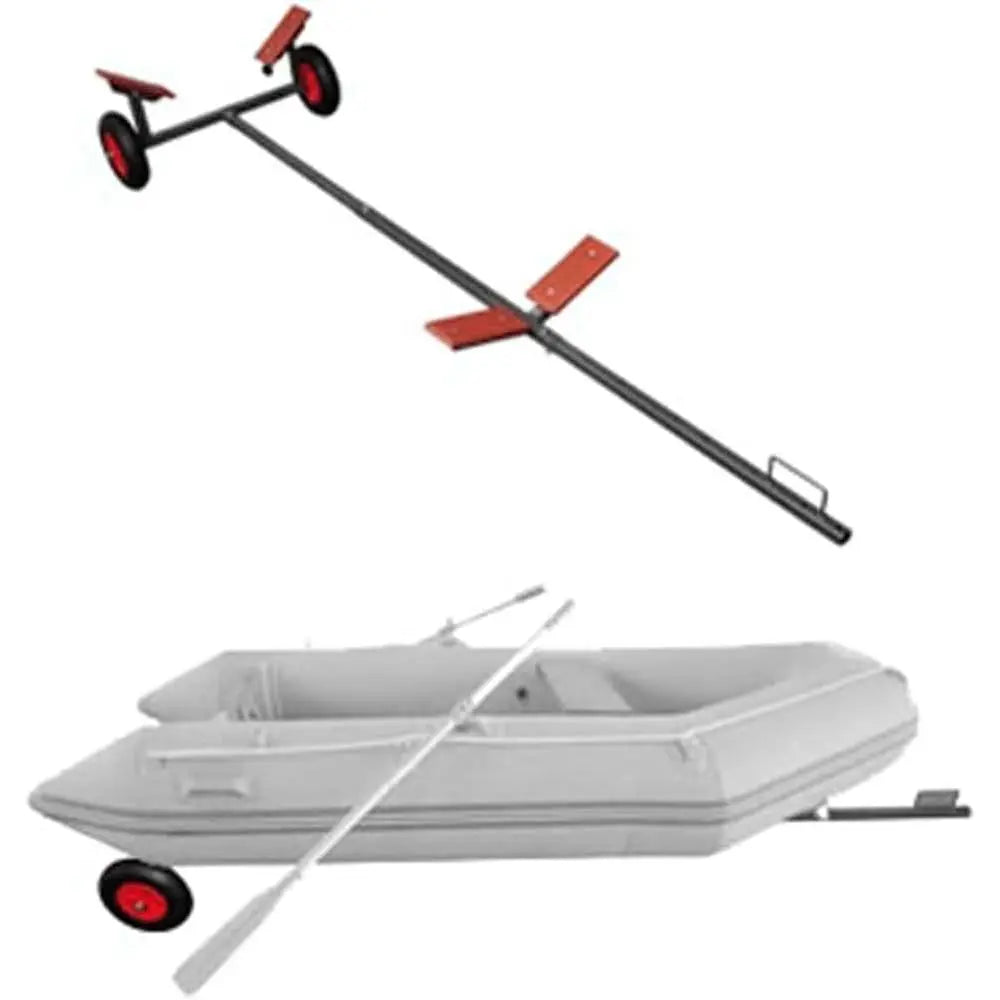 Adjustable Large-Wheel Boat Trailer for Sailing and Motorboats