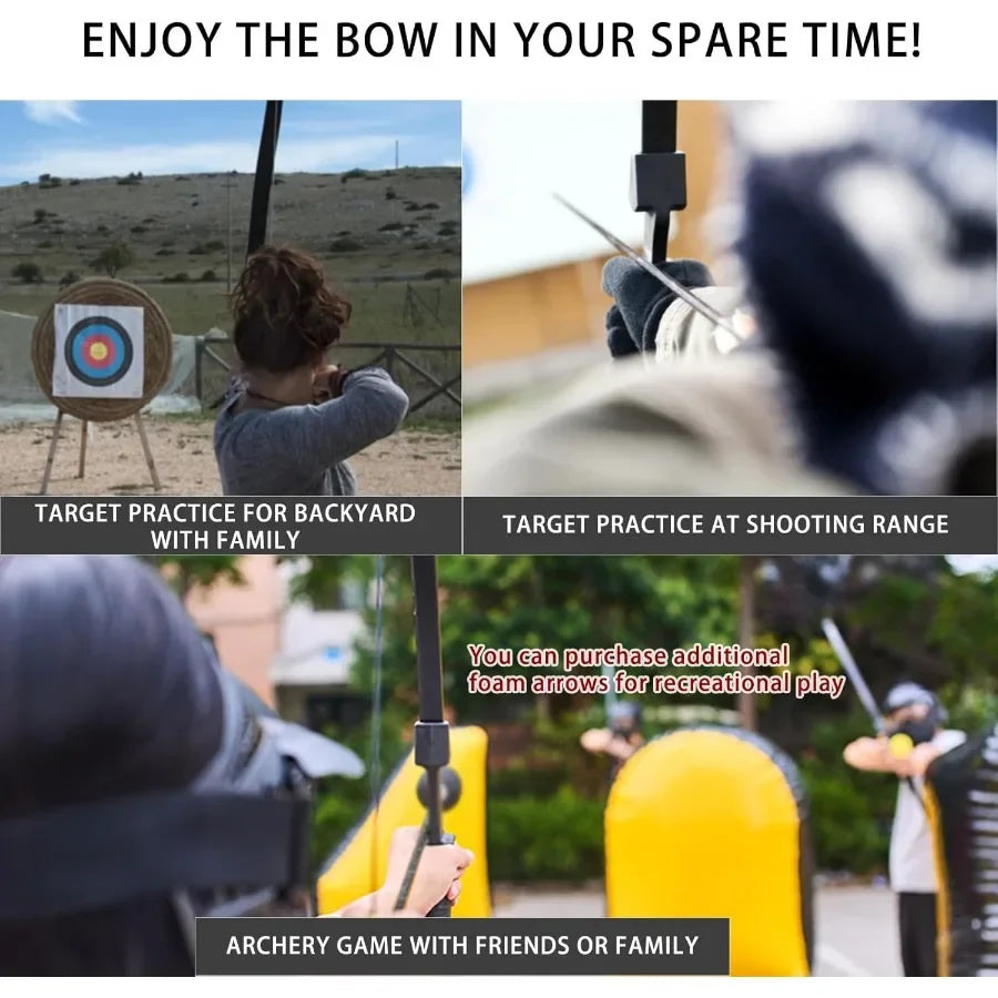 Archery Bow and Arrow Adult - Takedown Recurve Bows Archery Set for Adults
