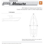 Boat T-Top Cover for 20-22ft Length, 106 Width, with Electric Option