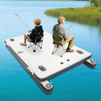 2.5M Inflatable Fishing Platform Leisure Floating  Boat Paddle Board wih Oars