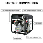 4500Psi PCP Air Compressor High Pressure Auto Stop Air Compressor for Scuba Diving
