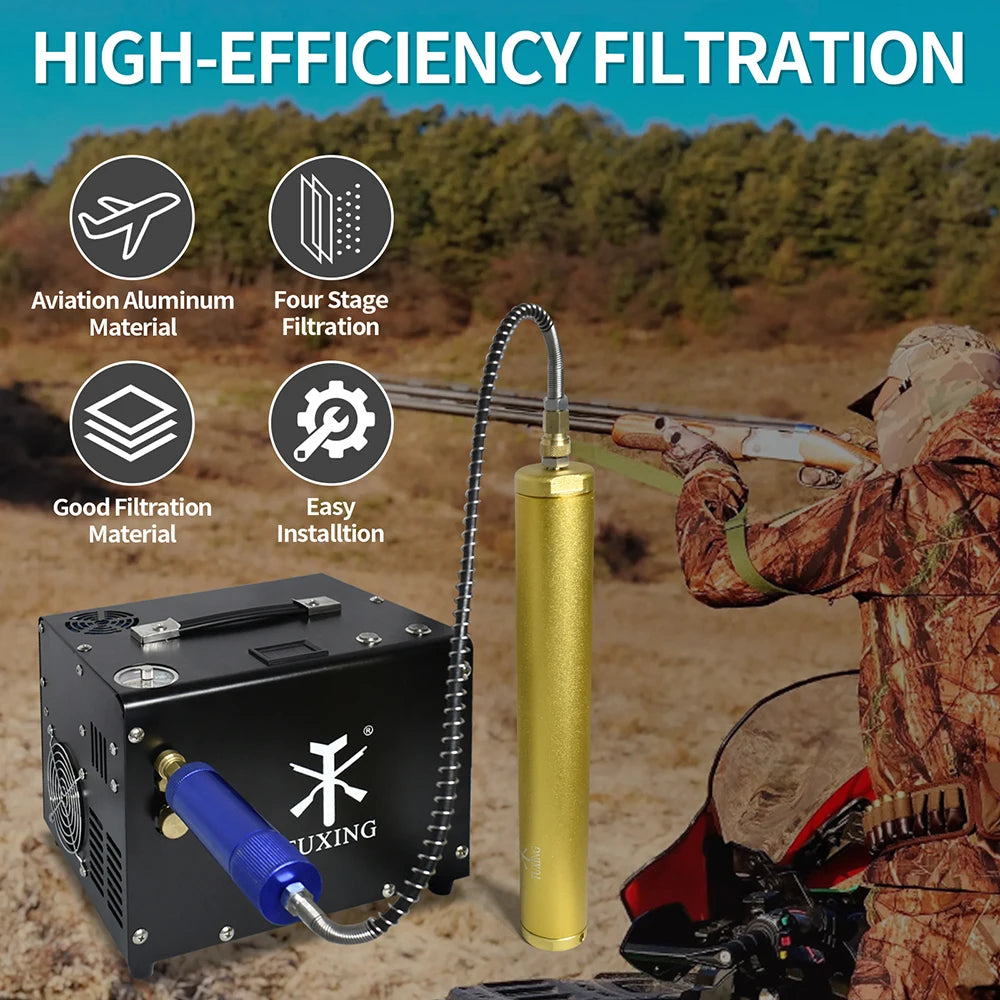 4500Psi 300Bar 30Mpa Oil Water Filter High Pressure Diving Separator for Air Compresso