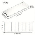 Portable Folding Metal Wind Shield for Outdoor Cooking - Adjustable Angle for Camping, Picnic & Grill