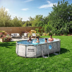Bestway Power Steel Swim Vista 14’ x 8'2" x 39.5” Above Ground Pool,