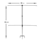 Target Stand Holder Garden with 8 Clips Brackets Outdoors Activities Hunting