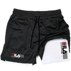 Men's Two-in-one Sports Shorts Breathable Casual Quick-drying Double-layer Shorts