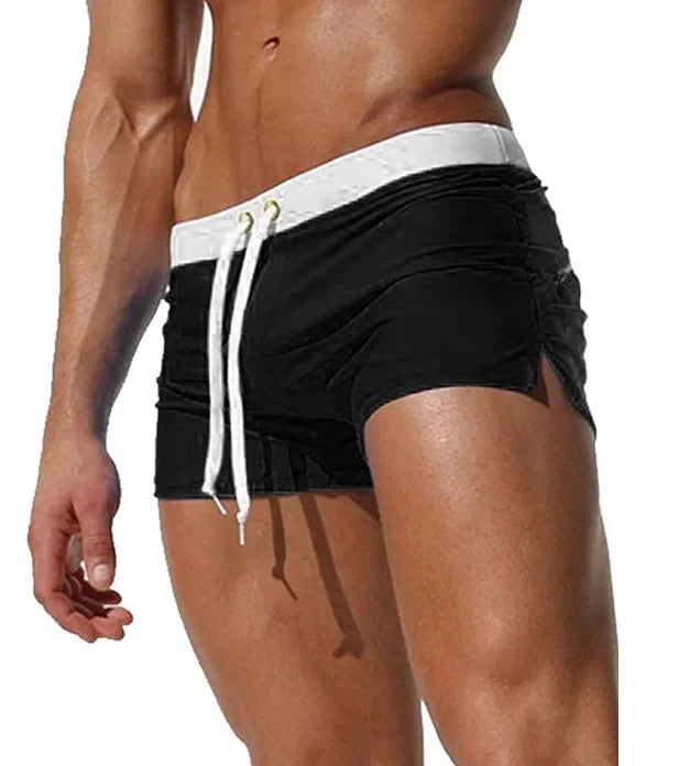 Men's Swimsuit 10 Color Back Pocket Design Quick-drying