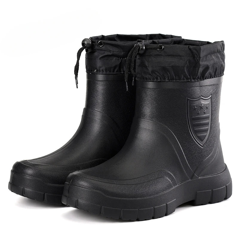 Versatile Men's Rain Boots Waterproof outdoor  lightweight boot.
