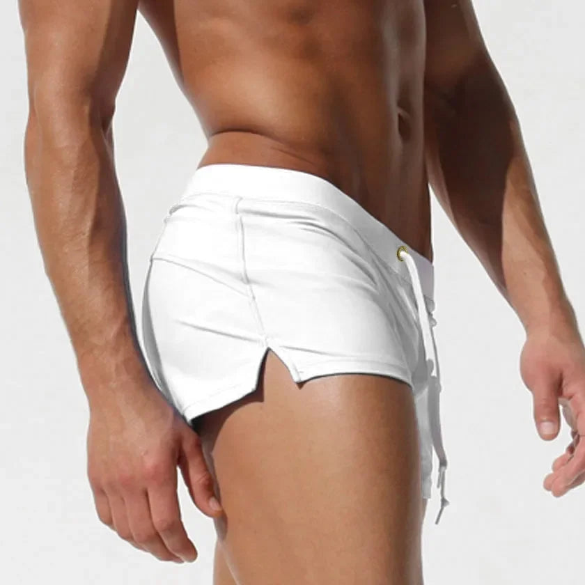 Men's Swimsuit 10 Color Back Pocket Design Quick-drying