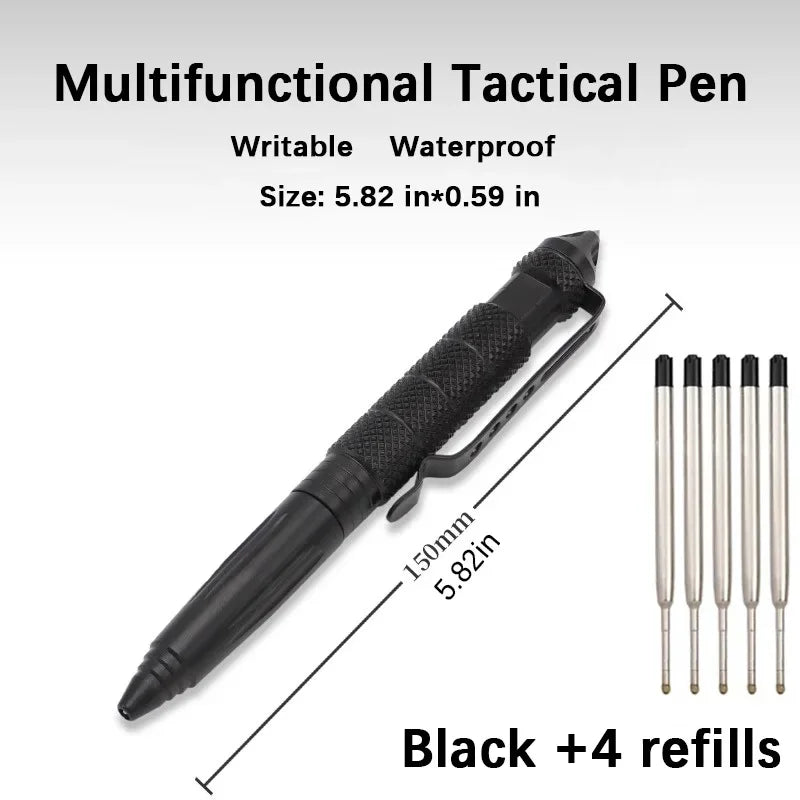 Multifunctional Tactical Pen Outdoor Portable Tungsten Steel