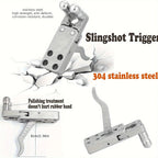 Adult Outdoor Hunting Slingshot Set, Includes 2 Rubber Bands and 50 Pellets