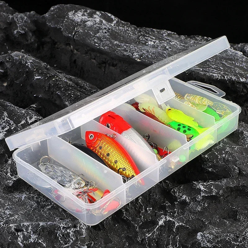 New Hybrid 78Piece Fishing Lure Set Hard and Soft Lure Kit Minnow Metal Lure SpoonsTackle Accessory Box For Bass Pike Crankbaits