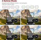 1X22X33 Reflex Sight Red Dot Sight Red Green 4 Reticle Optics with laser