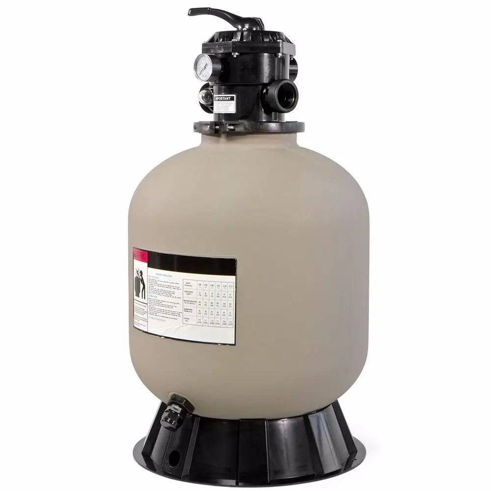 19 Above Inground Swimming Pool Sand Filter System to 24,000 Gallons with Stand