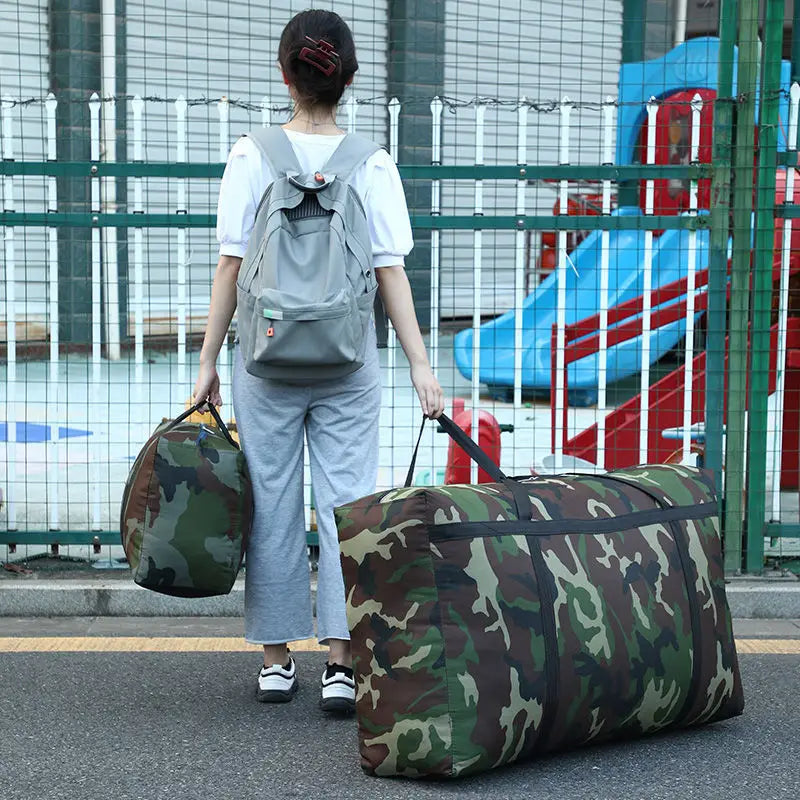 Camouflage Luggage Moving House Big Bag Thick Waterproof  Travel Bag