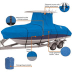 Boat T-Top Cover for 20-22ft Length, 106 Width, with Electric Option