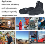 Safety Boots Men Work Shoes Anti-Smashing Steel Toe Work Safety Shoes