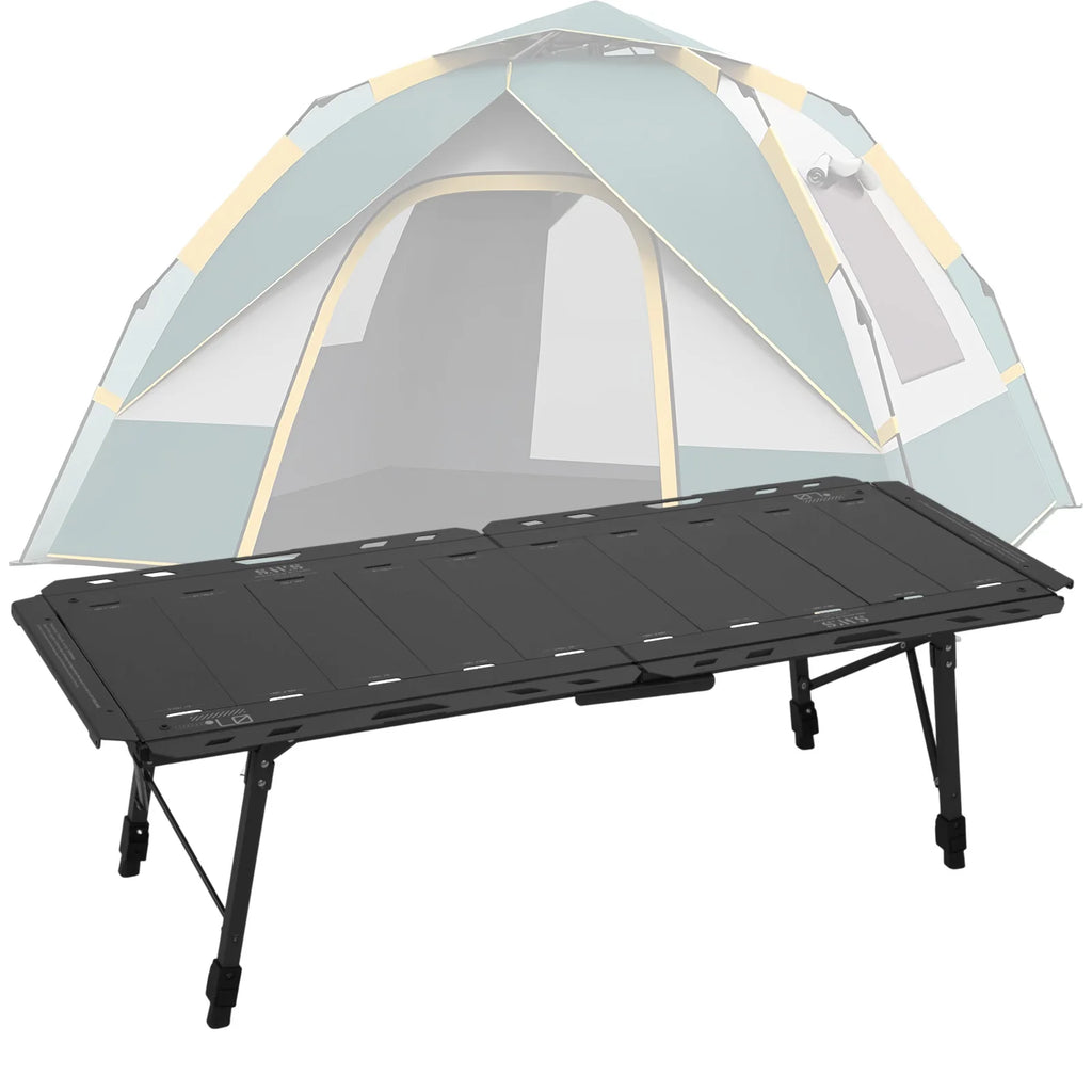 Foldable IGT Camping Table 120KG Load Capacity with Adjustable Height Leg with Carry Bag