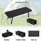 Foldable IGT Camping Table  with Adjustable Height Leg with Carry Bag