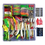 Kit Fishing Lures Set Hard Artificial Wobblers Metal Jig Spoons Soft Lure Fishing