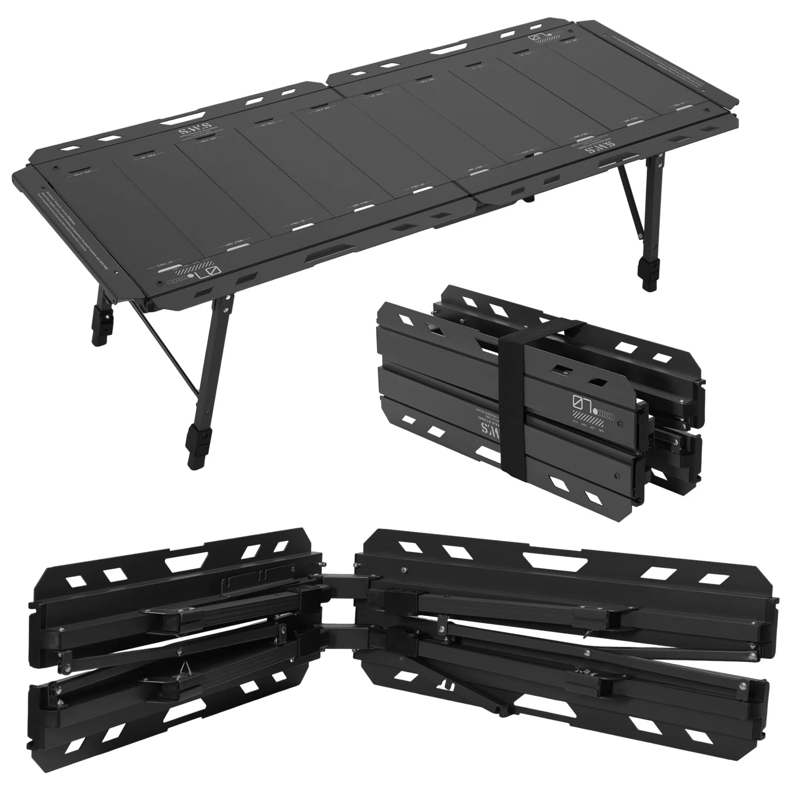 Foldable IGT Camping Table 120KG Load Capacity with Adjustable Height Leg with Carry Bag