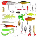 New Hybrid 78Piece Fishing Lure Set Hard and Soft Lure Kit Minnow Metal Lure SpoonsTackle Accessory Box For Bass Pike Crankbaits