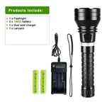 10000LM Powerful XHP360 Diving Flashlight  High Power LED Flashlights