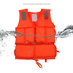 Life Jacket Orange Useful Adult Childen Foam Flotation Swimming Life Jacket
