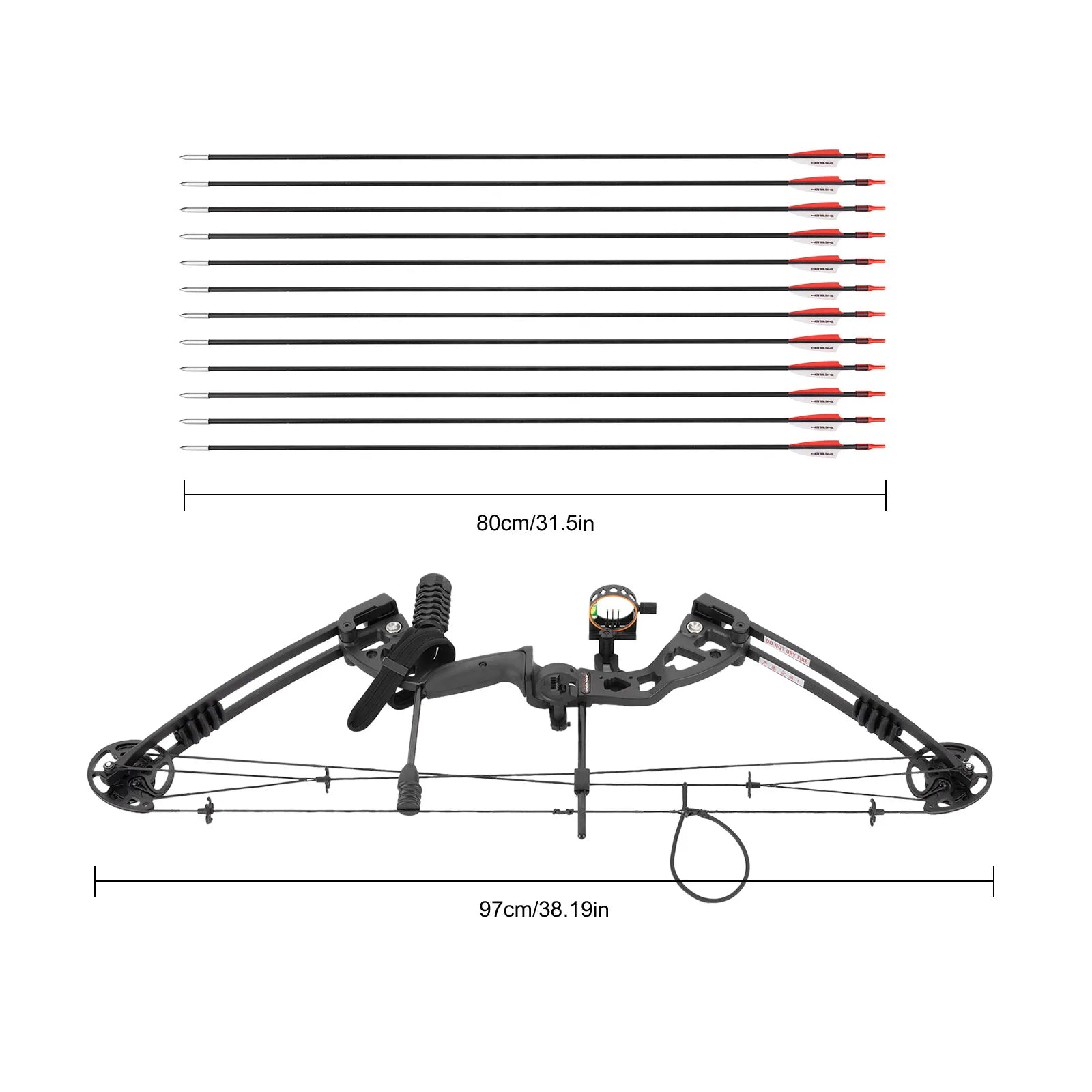 Right Handed Compound Bow Kit Adults and Teens Compound Bow Archery