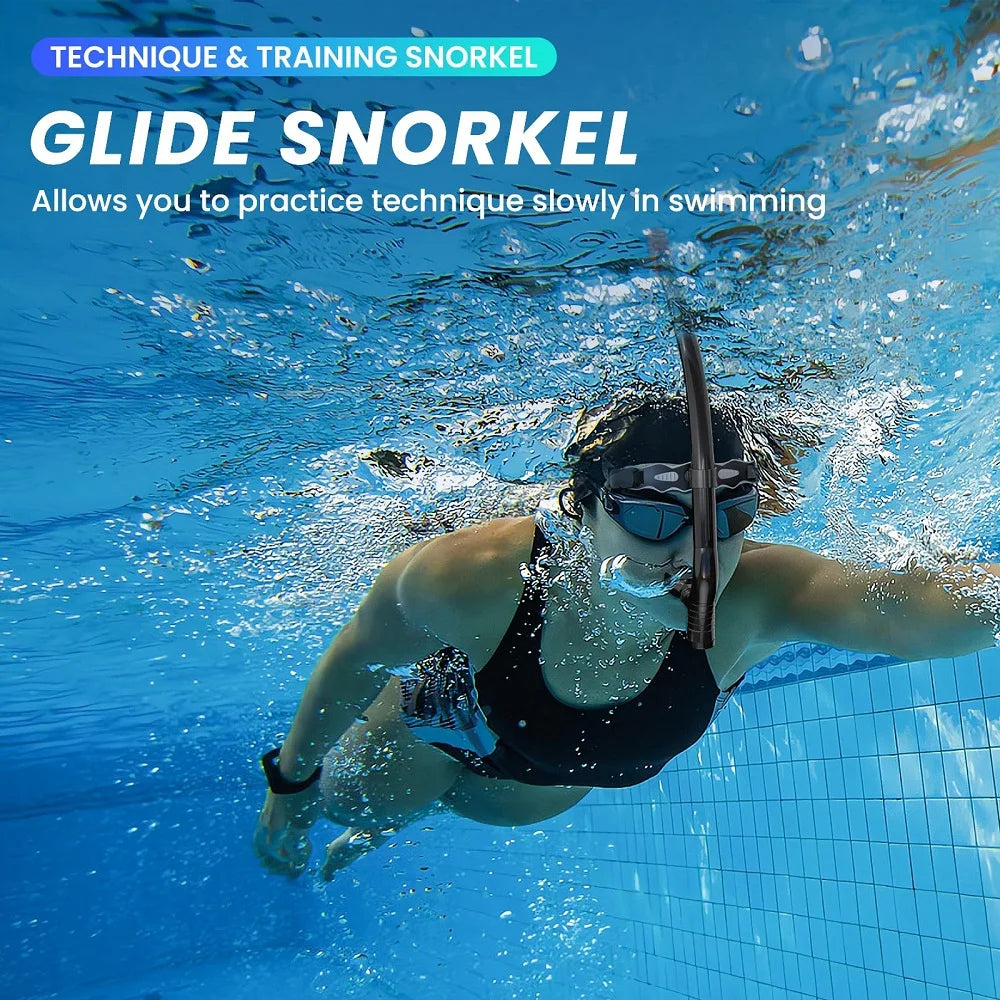 Swim Training Snorkel Frontal Swim Snorkel Tube Center-Mount