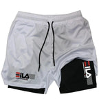 Men's Two-in-one Sports Shorts Breathable Casual Quick-drying Double-layer Shorts