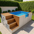 Customized High Quality Wholesale Garden Glass Window Above Ground Swimming Pool And Accessories