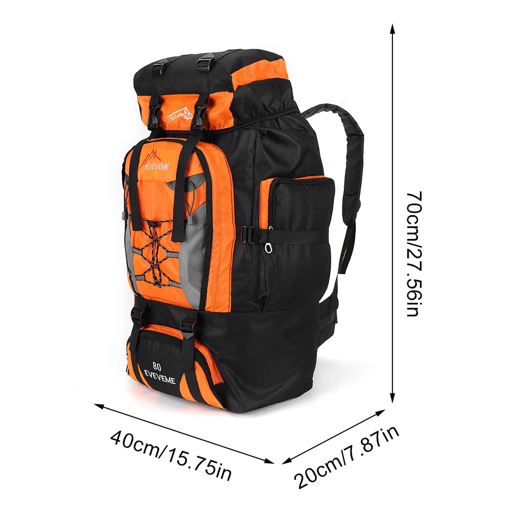 80L Mountaineering Backpack Large Capacity Travel Backpack