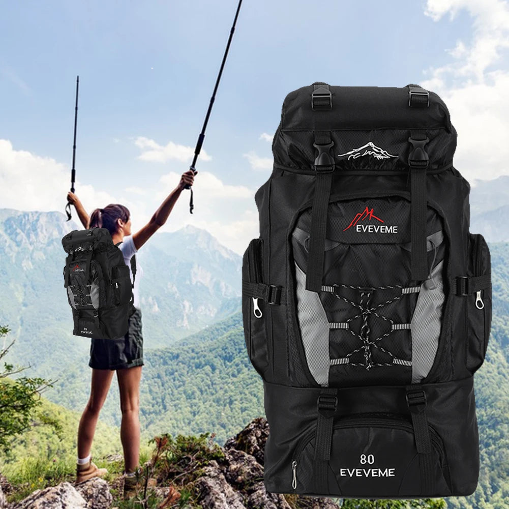 80L Mountaineering Backpack Large Capacity Travel Backpack