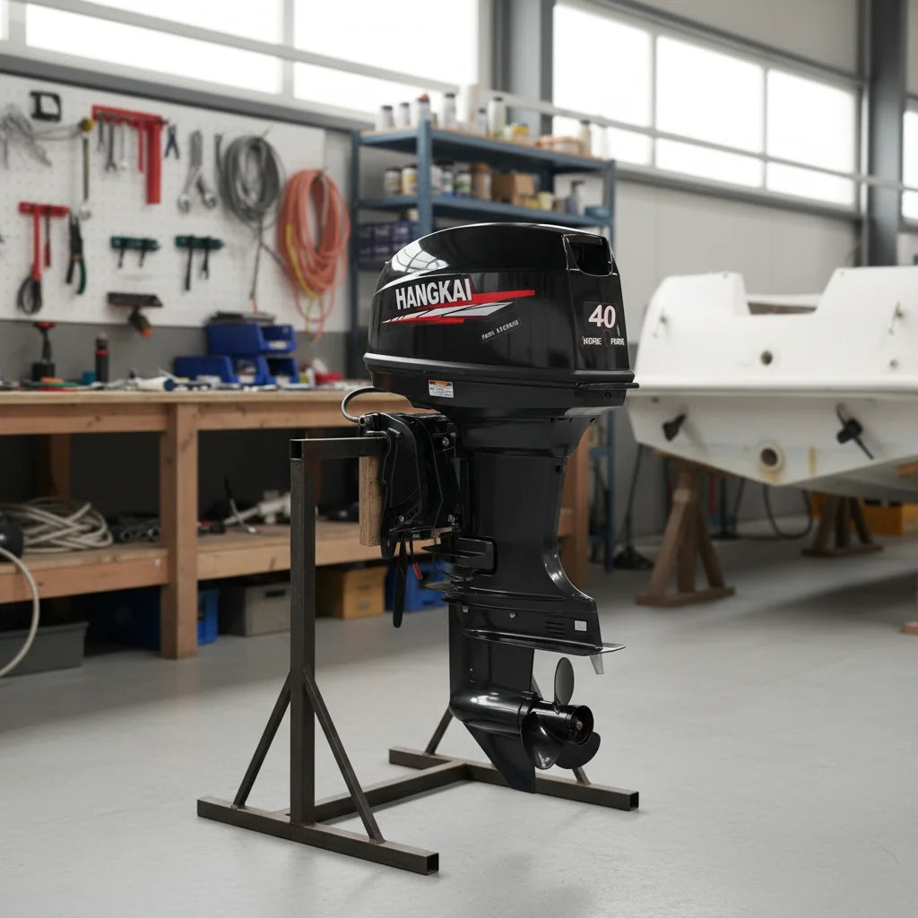 40HP Outboard Motor 2-Stroke 703cc Petrol Boat Engine,20" Long Shaft Water Cooled