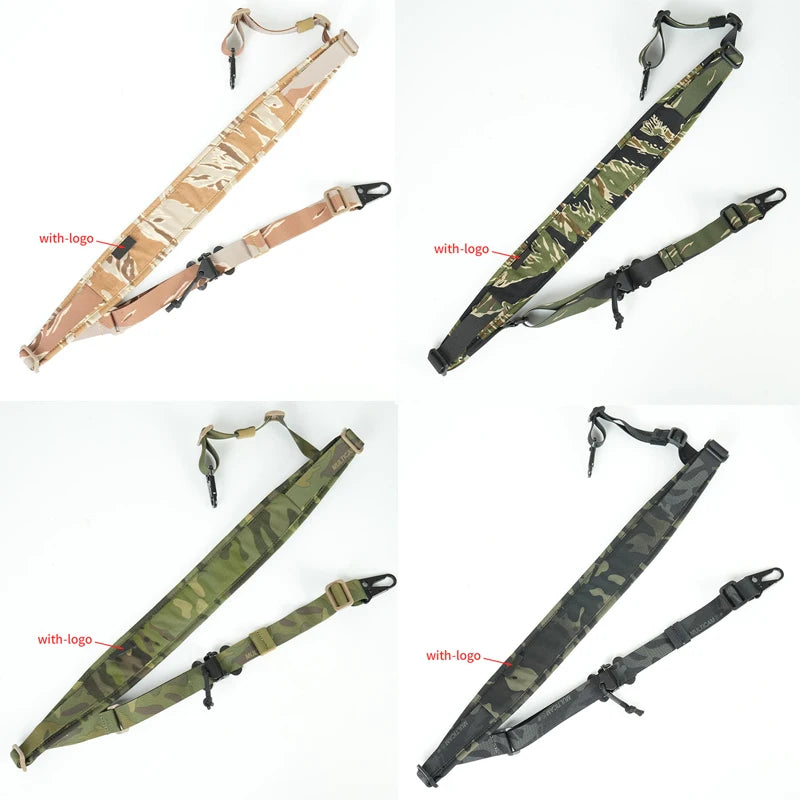 Tactical 2 Point Sling Strap 500D Nylon Material Adjustable  Shoulder Straps