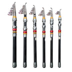 1.8-3.6m Carbon Fiber Fishing Rod And Reel Combo