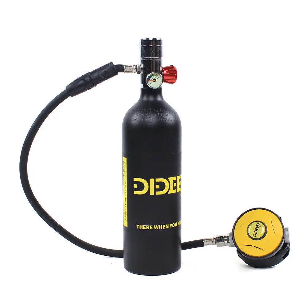1L Mini Scuba Oxygen Cylinder Diving Air Tank Kit Snorkeling Breathing Equipment