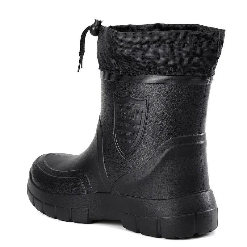 Men's Rain Boots Waterproof outdoor  lightweight boot.