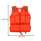 Life Jacket Orange Useful Adult Childen Foam Flotation Swimming Life Jacket
