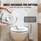Portable Toilet for Camping Push-Button Pressurized Flush